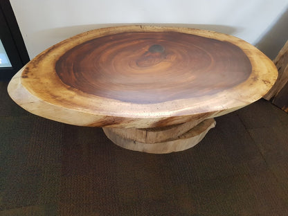 Oval Live Edge Coffee / End Table 36"x 12"